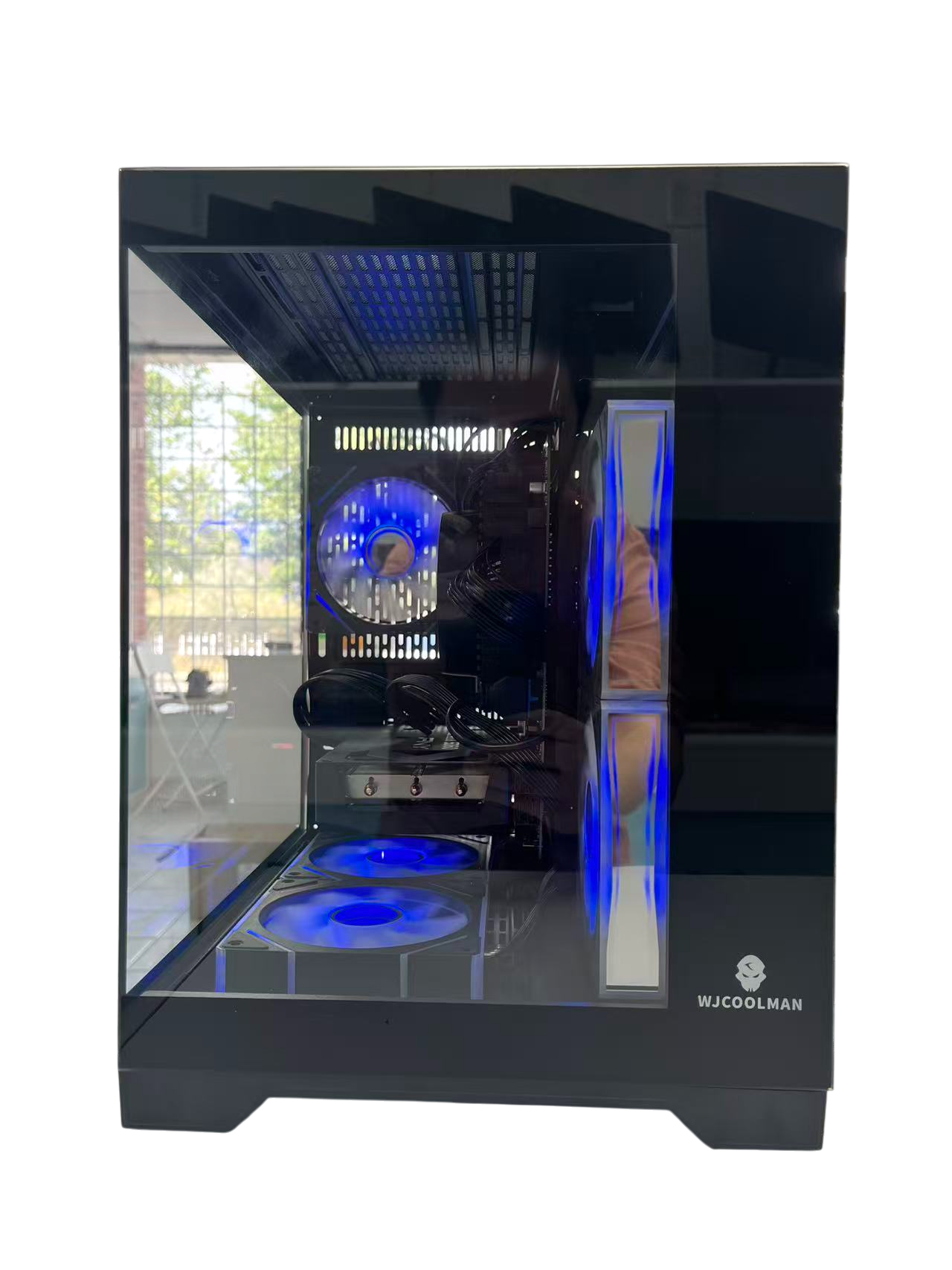 Gaming PC Ryzen 5 5500, RTX 50 Series DLSS 4-AI Powered Performance, 16G DDR4, 1TB NVMe, Windows 11 Pro