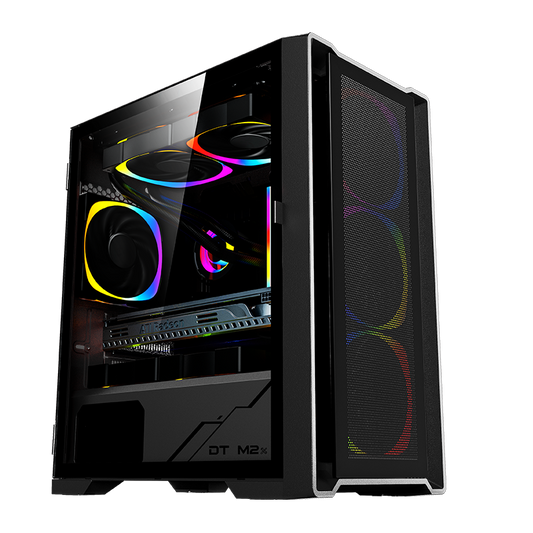 Gaming PC Ryzen 5 5500, RTX 50 Series DLSS 4-AI Powered Performance, 16G DDR4, 1TB NVMe, Windows 11 Pro