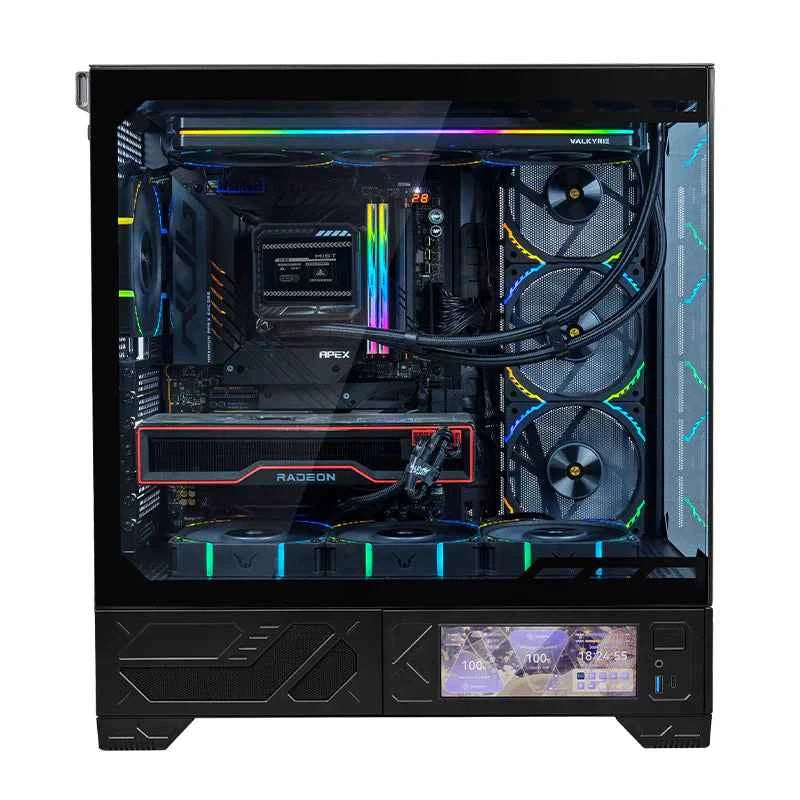 Gaming PC Ryzen 7 7800X3D, RTX 50 Series, DLSS 4-AI Powered Performance, 32G DDR5, 1TB NVMe, Windows 11 Pro, intergrated LCD