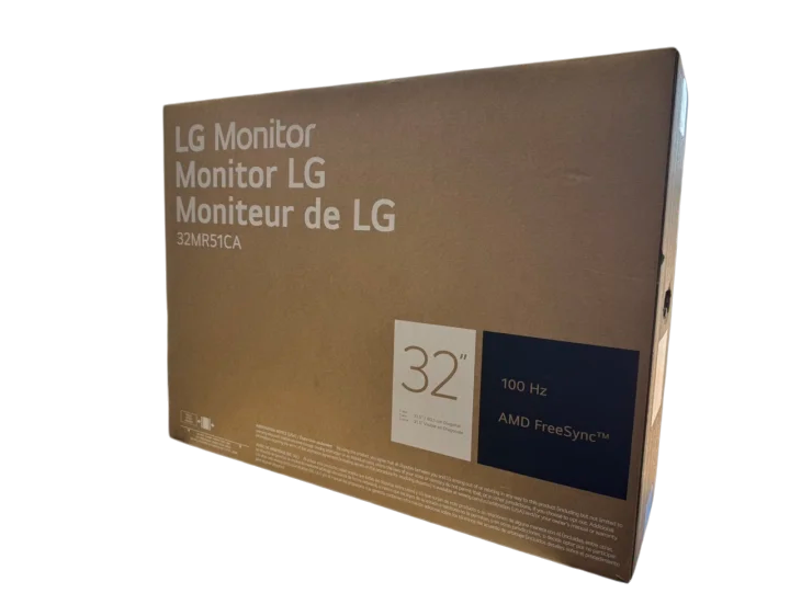 Brand New LG Monitor 32MR51CA 32" 1080P 100 Hz. AMD FreeSync