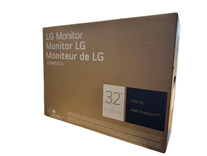 Brand New LG Monitor 32MR51CA 32" 1080P 100 Hz. AMD FreeSync
