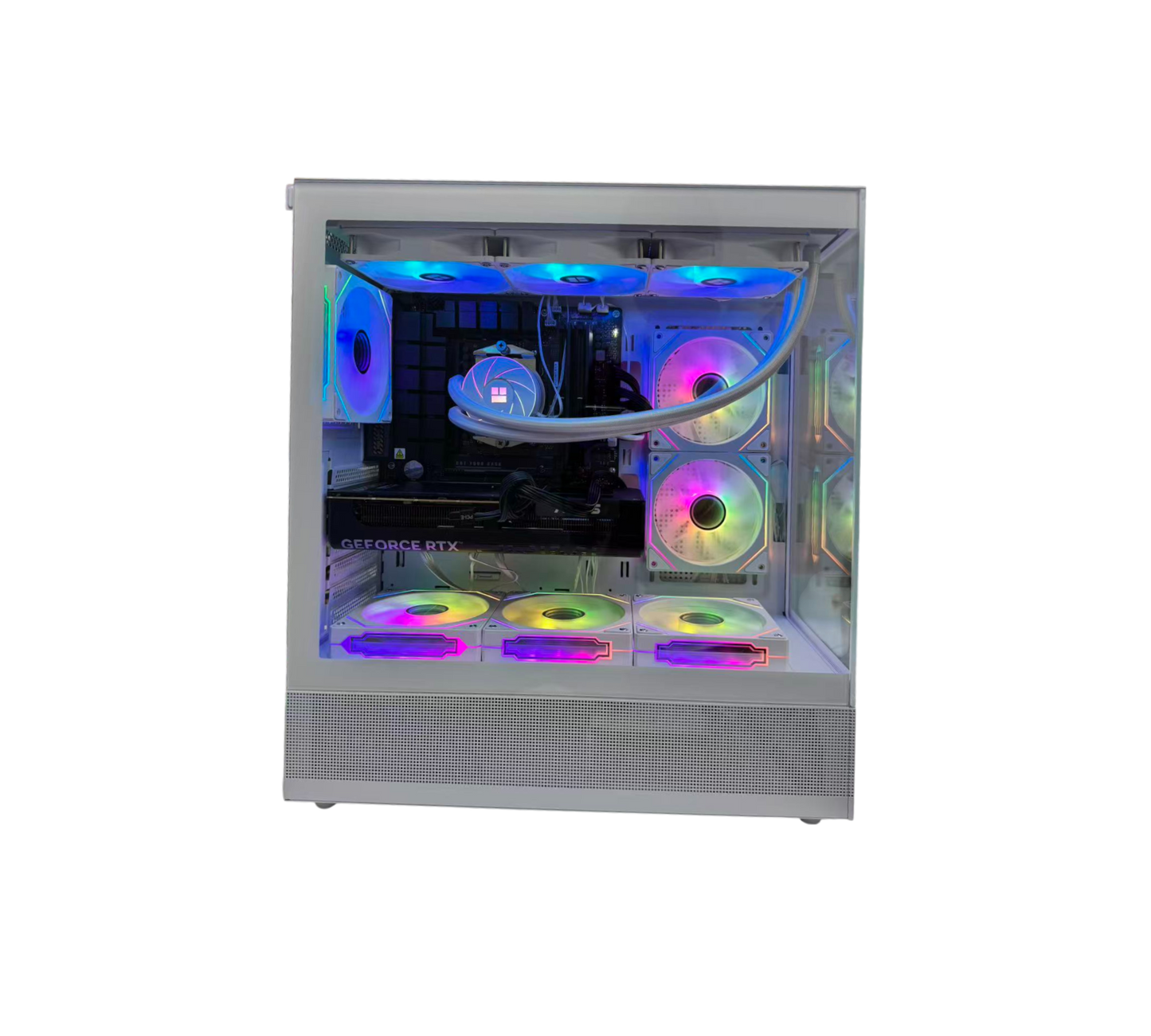 Gaming PC Ryzen 7 7700X, RTX 50 Series, DLSS 4-AI Powered Performance, 32G DDR5, 1TB NVMe, Windows 11 Pro - Uniway Computer Ontario