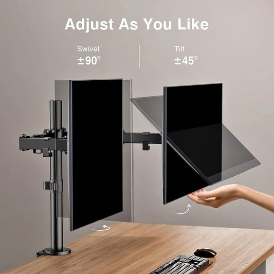 Brand New Dual Monitor Arm stand 19"~27"