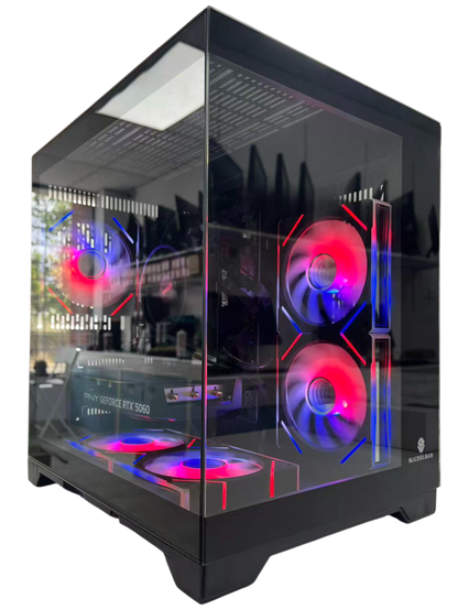 Gaming PC Ryzen 5 5500, RTX 50 Series DLSS 4-AI Powered Performance, 16G DDR4, 1TB NVMe, Windows 11 Pro