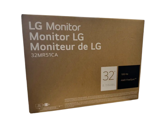 Brand New LG Monitor 32MR51CA 32" 1080P 100 Hz. AMD FreeSync
