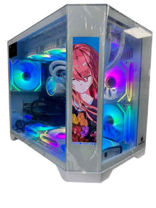 Gaming PC Ryzen 5 7600X3D, RTX 5060, DLSS 4-AI, 32GB DDR5, 1TB NVMe, Windows 11 Pro, Integrated LCD Screen