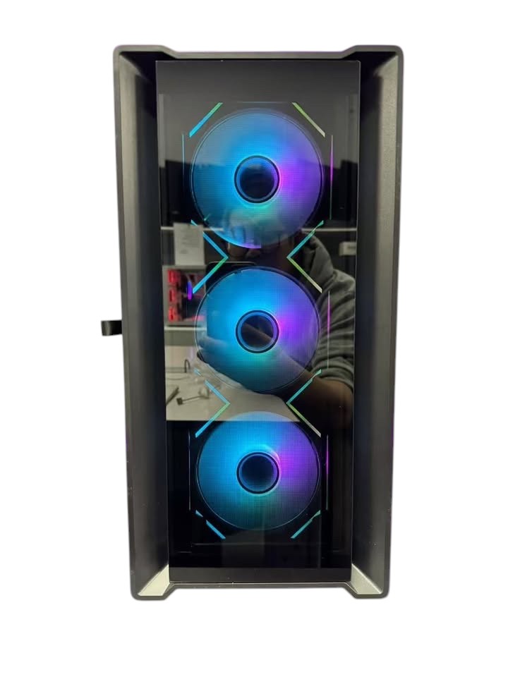 Gaming PC Ryzen 5 5500, RTX 50 Series DLSS 4-AI Powered Performance, 16G DDR4, 1TB NVMe, Windows 11 Pro