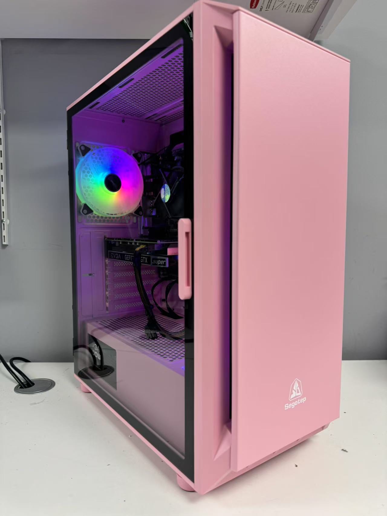Gaming PC intel i7 4770+ 1660s, 16G DDR3, 500GB SSD(Pink Case)