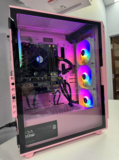 Gaming PC intel i7 4770+ 1660s, 16G DDR3, 500GB SSD(Pink Case)