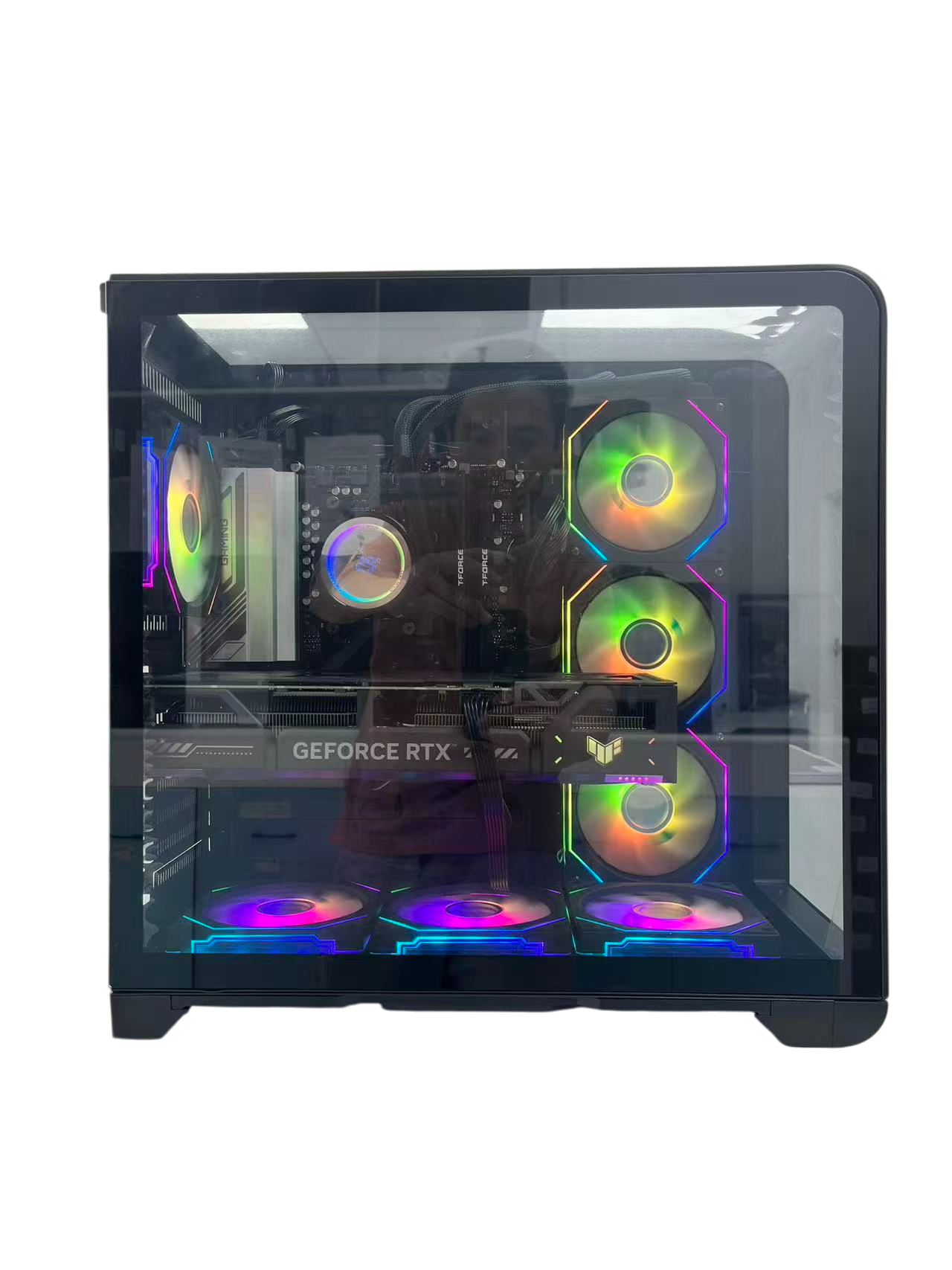 Gaming PC Ryzen 9 9950X, RTX 50 Series, DLSS 4-AI Powered Performance, 32G DDR5, 2TB NVMe, Windows 11 Pro