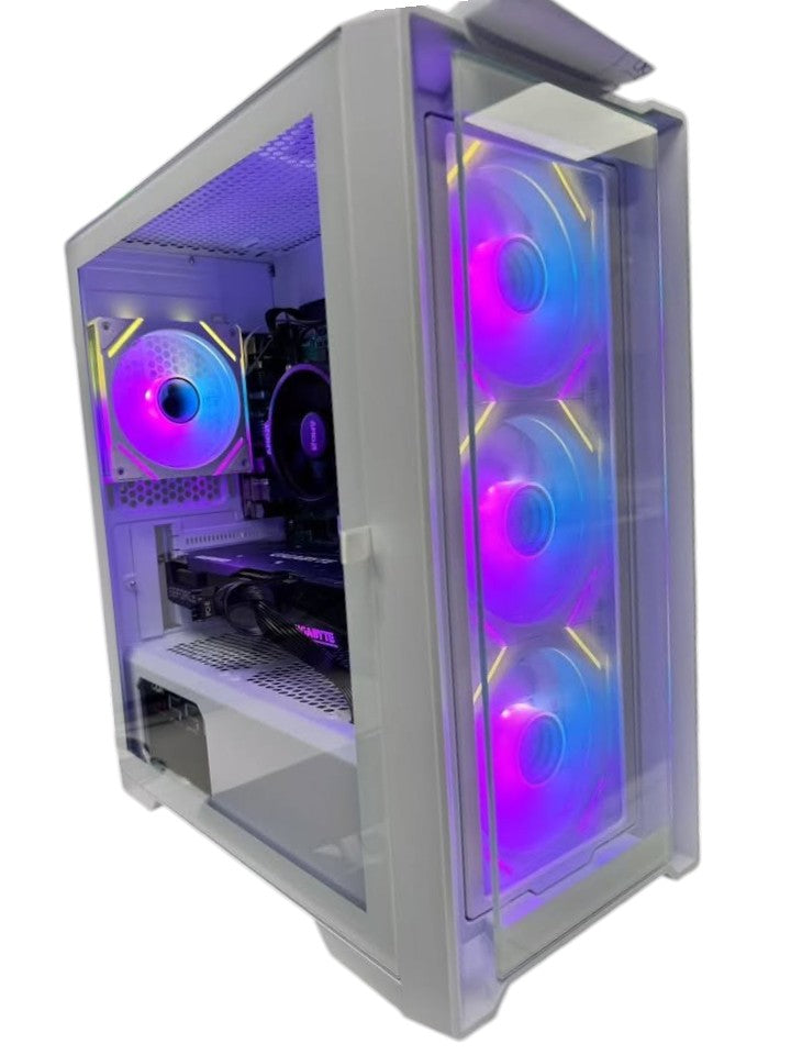 Gaming PC Ryzen 5 5500, RTX 50 Series DLSS 4-AI Powered Performance, 16G DDR4, 1TB NVMe, Windows 11 Pro