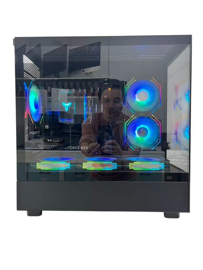 Gaming PC Ryzen 5 7600X, RTX 5060, DLSS 4-AI Powered Performance, 32G DDR5, 1TB NVMe, Windows 11 Pro