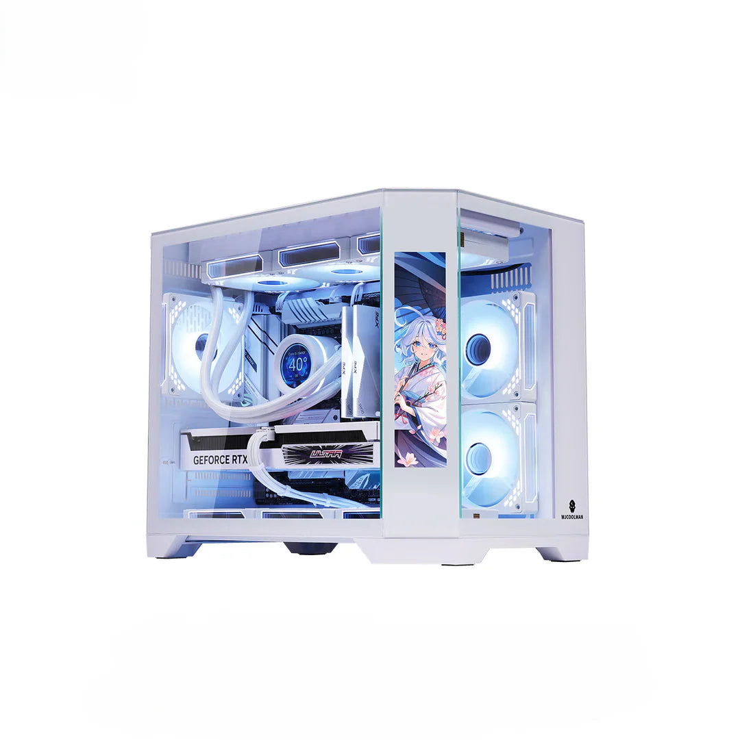 Gaming PC Ryzen 5 7600X, RTX 5060, DLSS 4-AI Powered Performance, 32G DDR5, 1TB NVMe, Windows 11 Pro - Integrated LCD screen