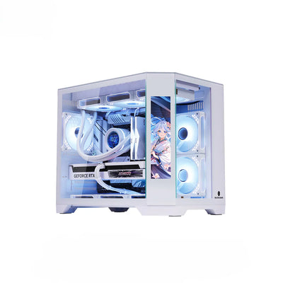 Gaming PC Ryzen 5 7600X3D, RTX 5060, DLSS 4-AI Powered Performance, 32G DDR5, 1TB NVMe, Windows 11 Pro - Integrated LCD screen